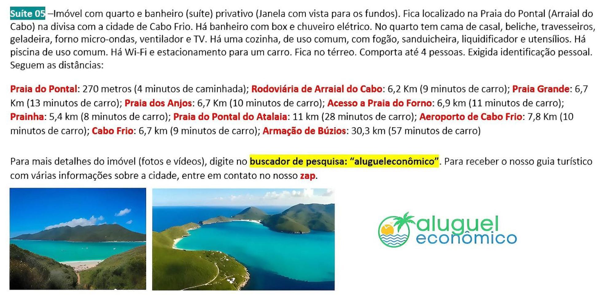 Arraial Do Cabo - Subuai Village - Aluguel Economico 외부 사진