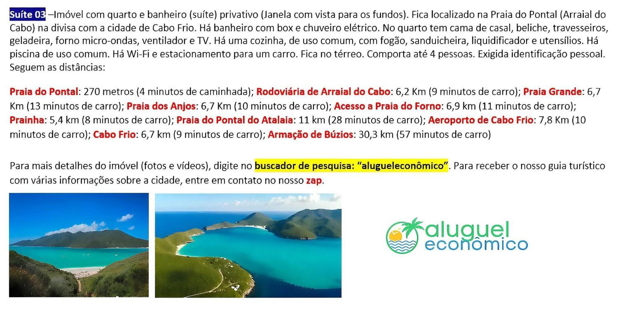 Arraial Do Cabo - Subuai Village - Aluguel Economico 외부 사진