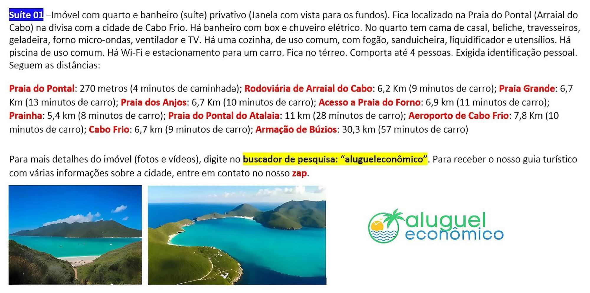 Arraial Do Cabo - Subuai Village - Aluguel Economico 외부 사진